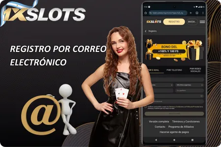 Registro por Correo Electrónico de 1xSlots